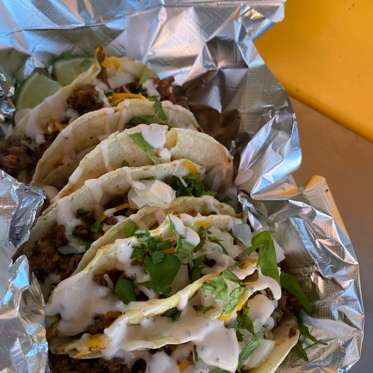 Three Beef Tacos