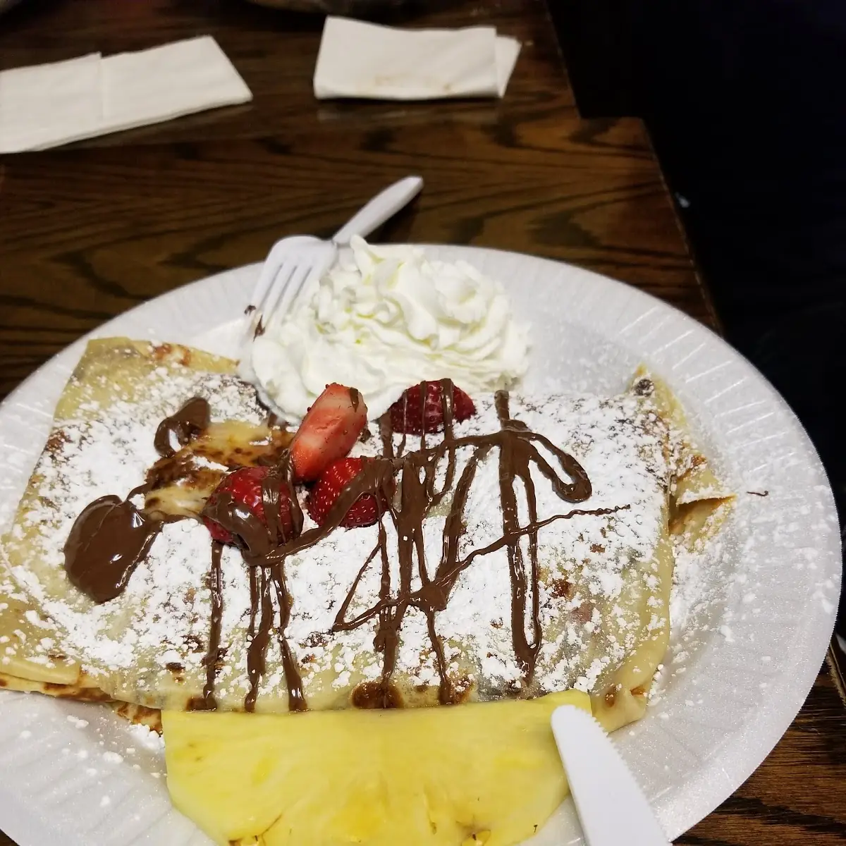 Fresh Strawberry Nutella Crepe