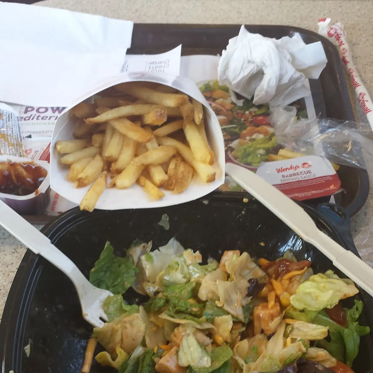 BBQ Chicken Ranch Salads