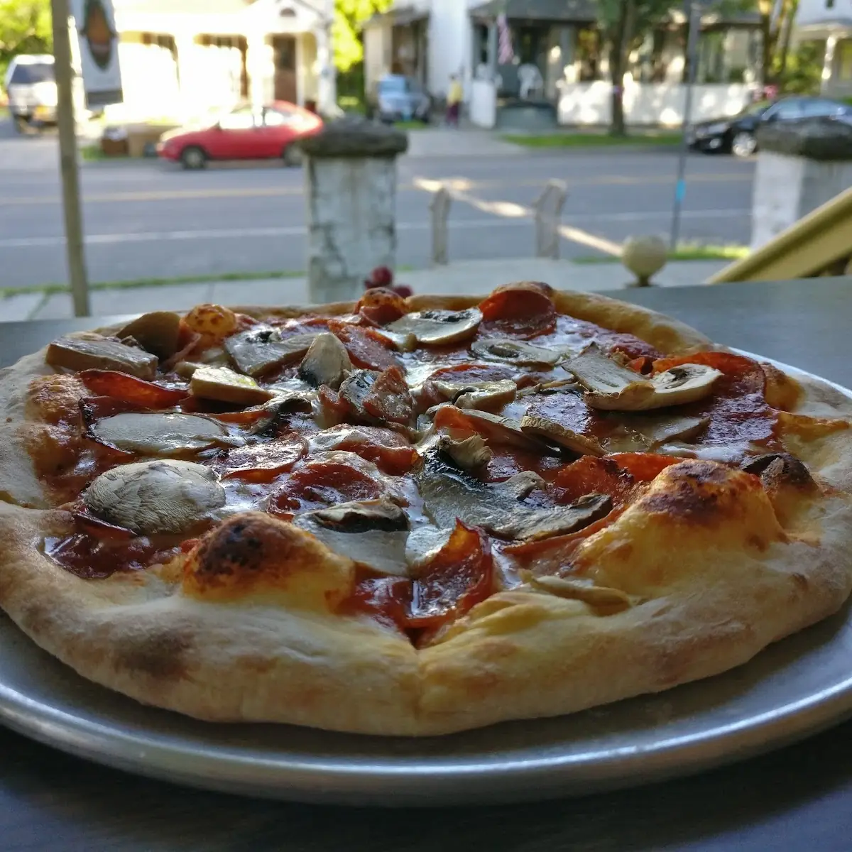 Pepperoni and Mushroom Pizza