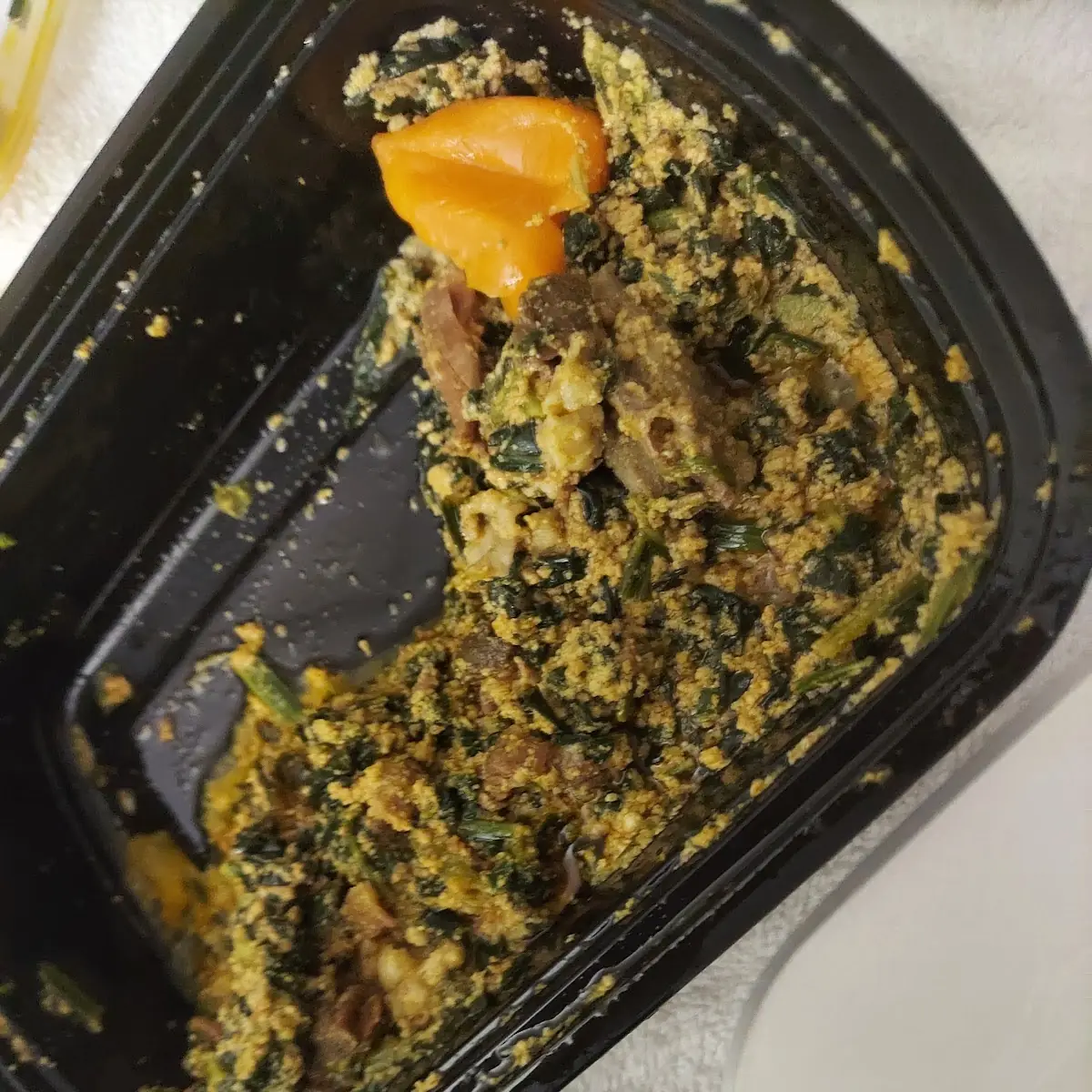 Fufu with Lamb Egusi