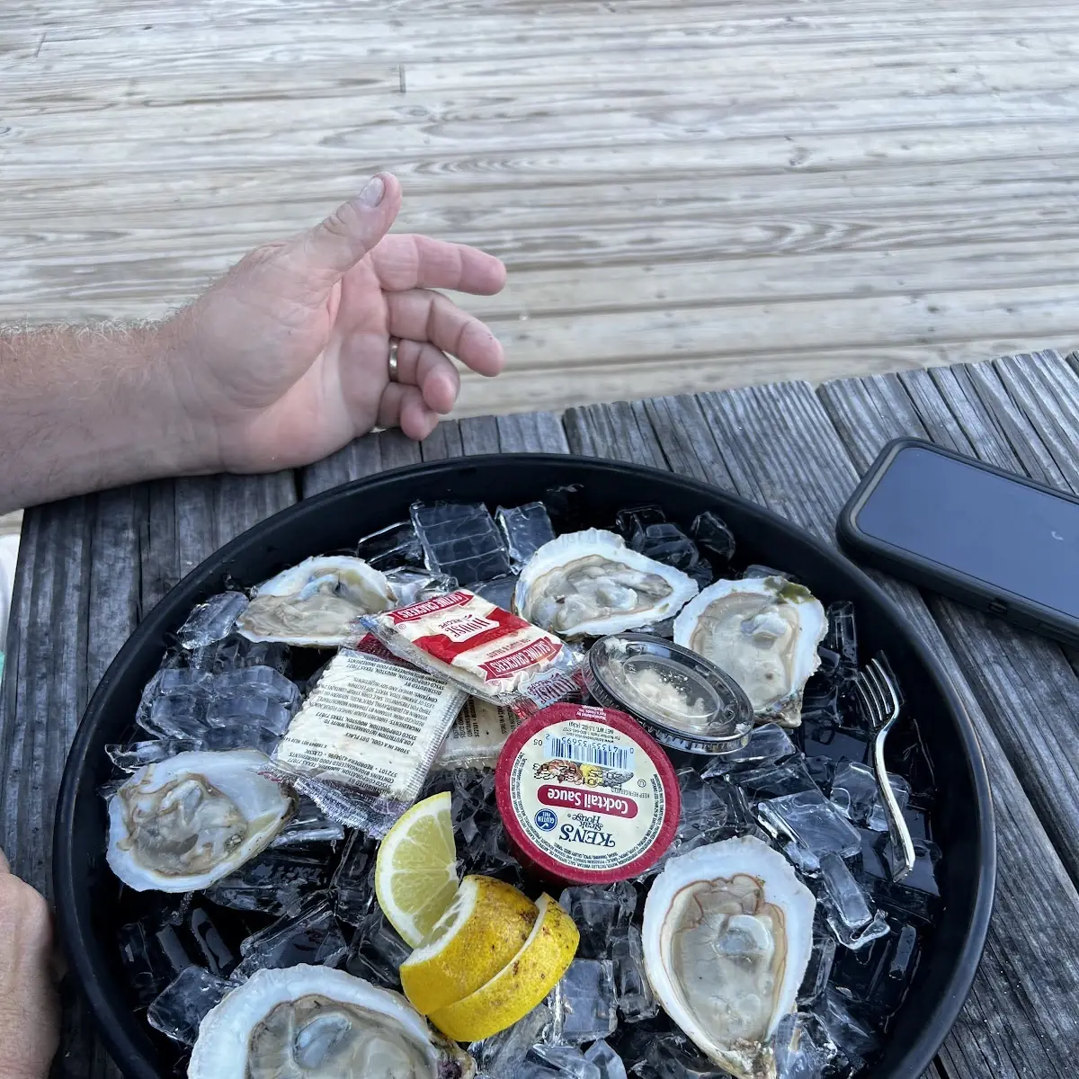 Half Dozen Raw Oysters on the Half Shell