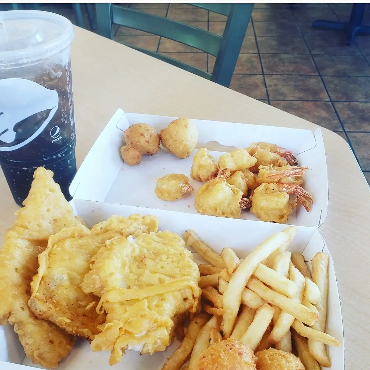 Le Fish and Chips w a Side of Bottom Feeder