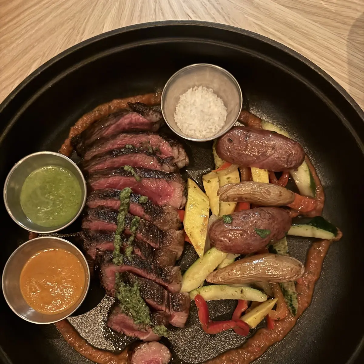 Sliced Steak with Roasted Vegetables