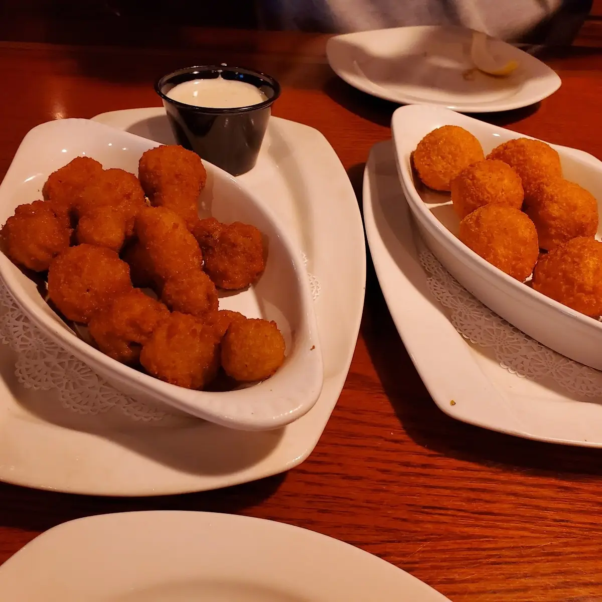 Fried Mushrooms and Cordonblue