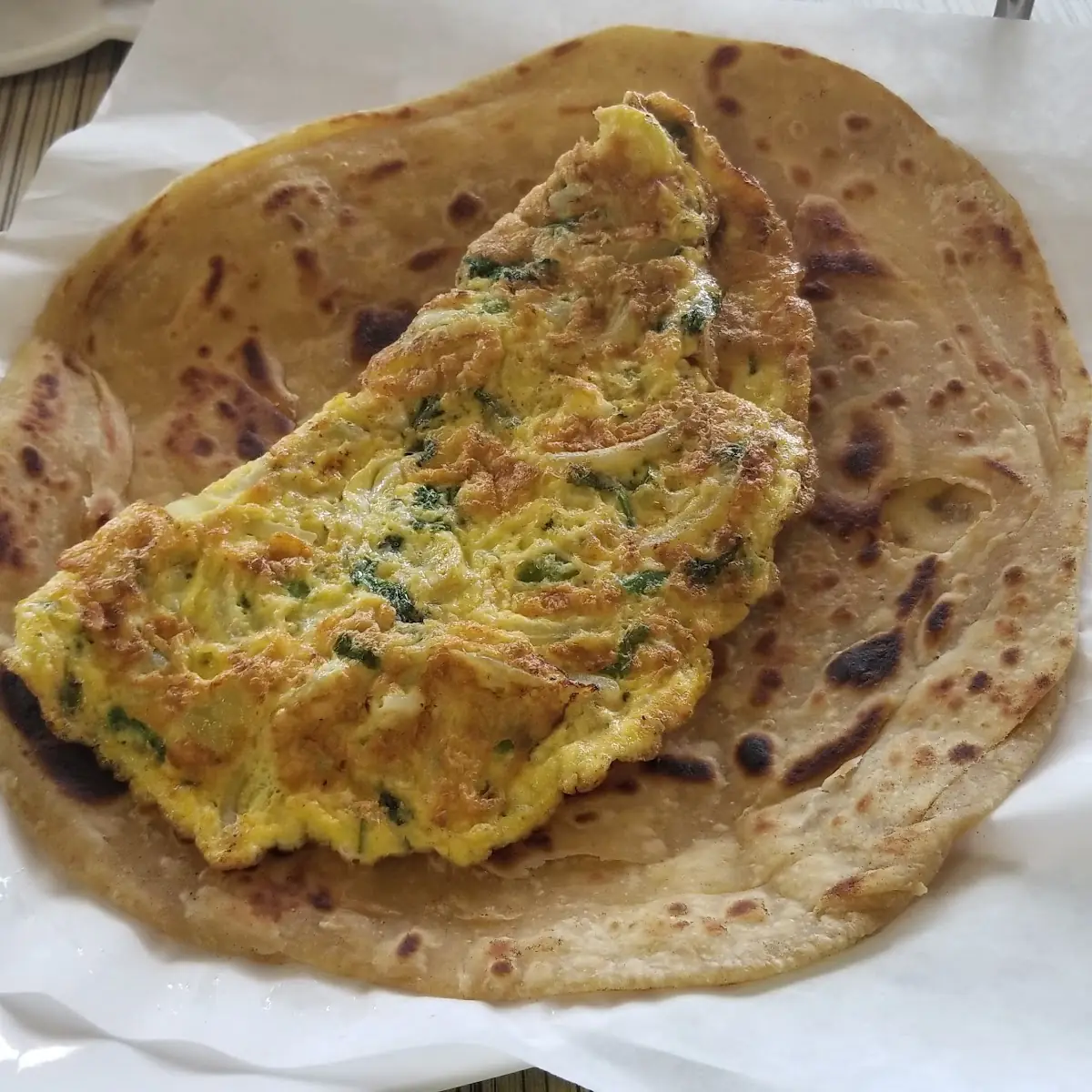 Anda Paratha Omelet or Sunny Side