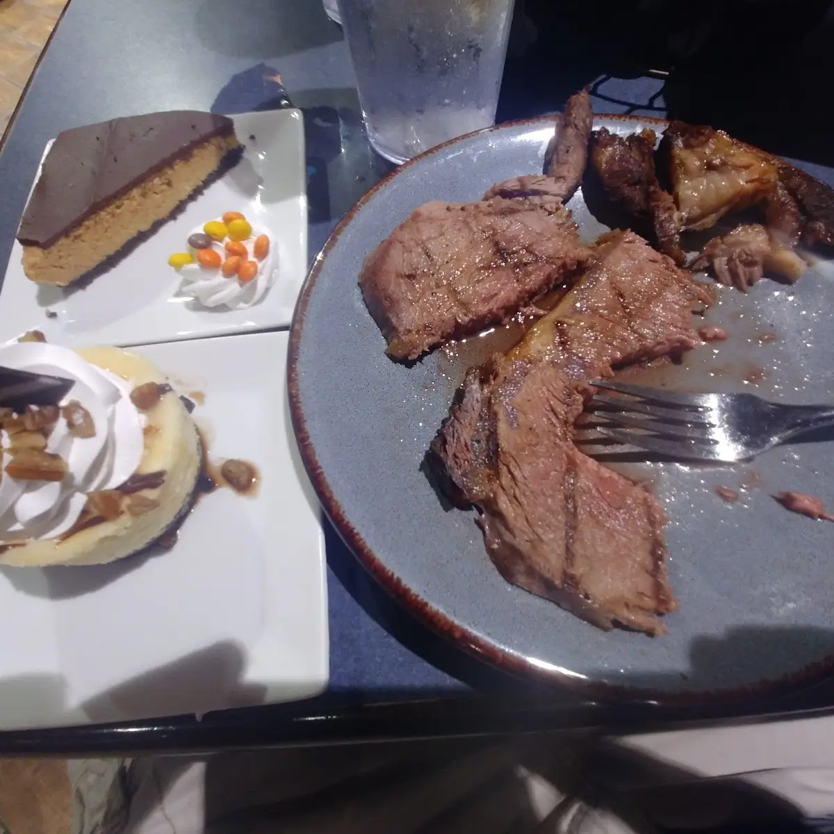 Grilled Prime Rib PB Delight and Turtle Cheesecake