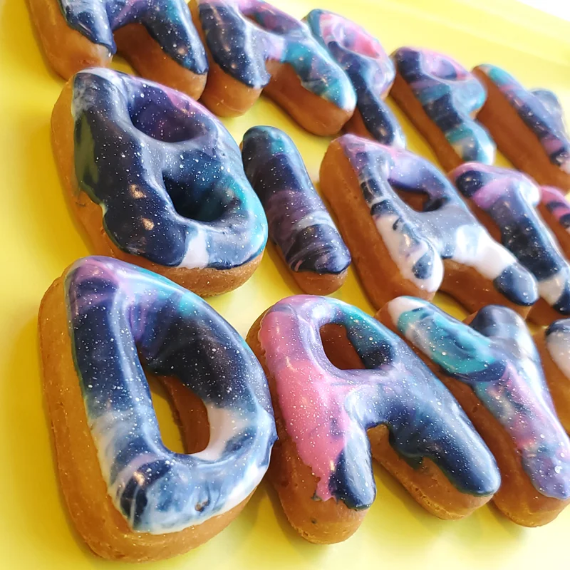 Happy Birthday Galaxy Donuts Box