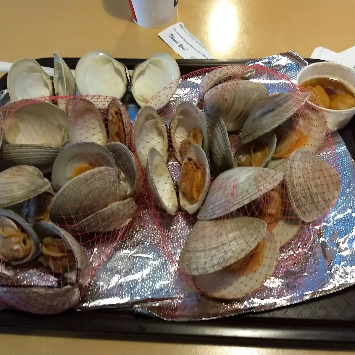 Steamed Clams w Drawn Butter