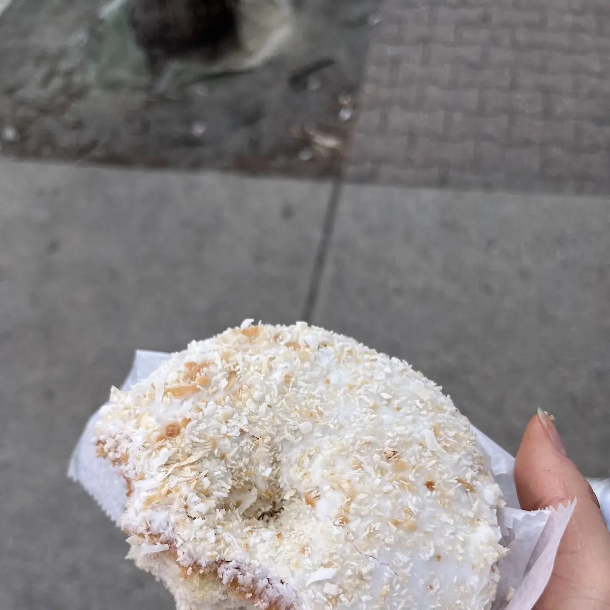 Vegan Coconut Cream Donut