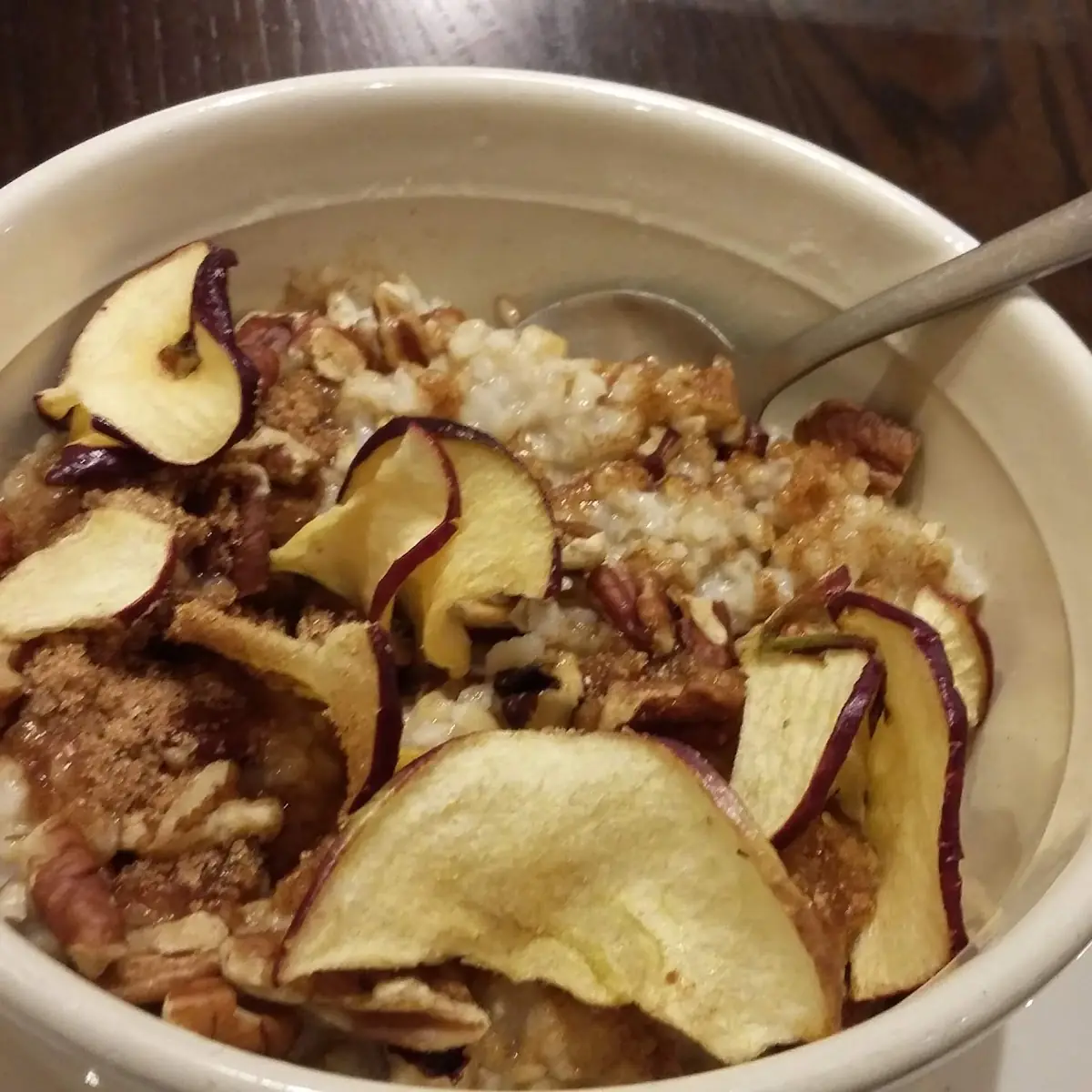 Steele Cut Oatmeal with Apple Chips