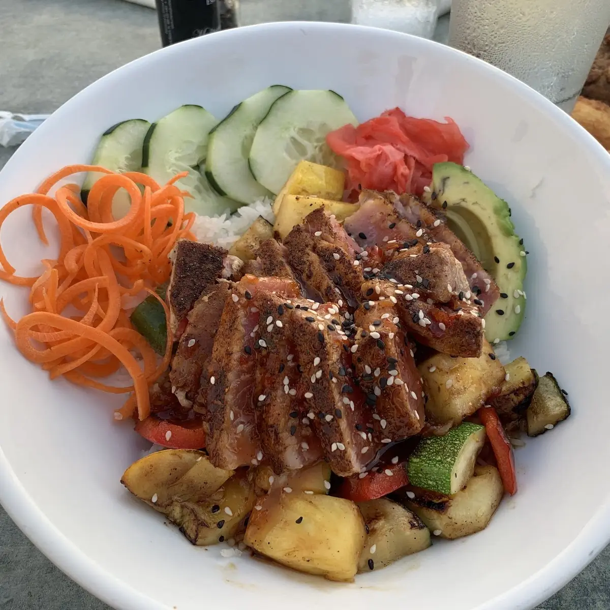 Seared Tuna Poke Bowl