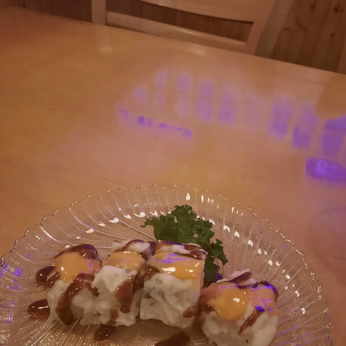 Mushroom Tempura with Cream Cheese Roll