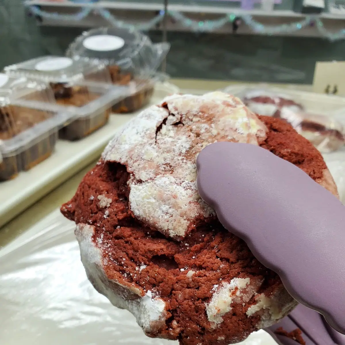 Red Velvet Crinkle Cookie