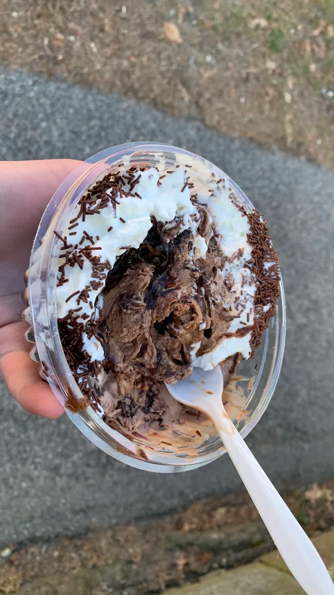 Brownie Sundae with Hot Fudge