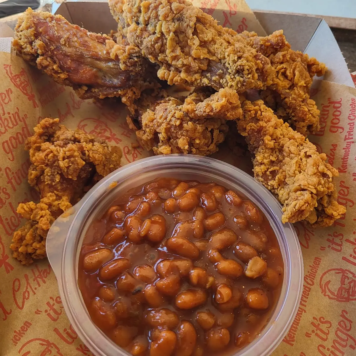 Hot Wings and Baked Beans