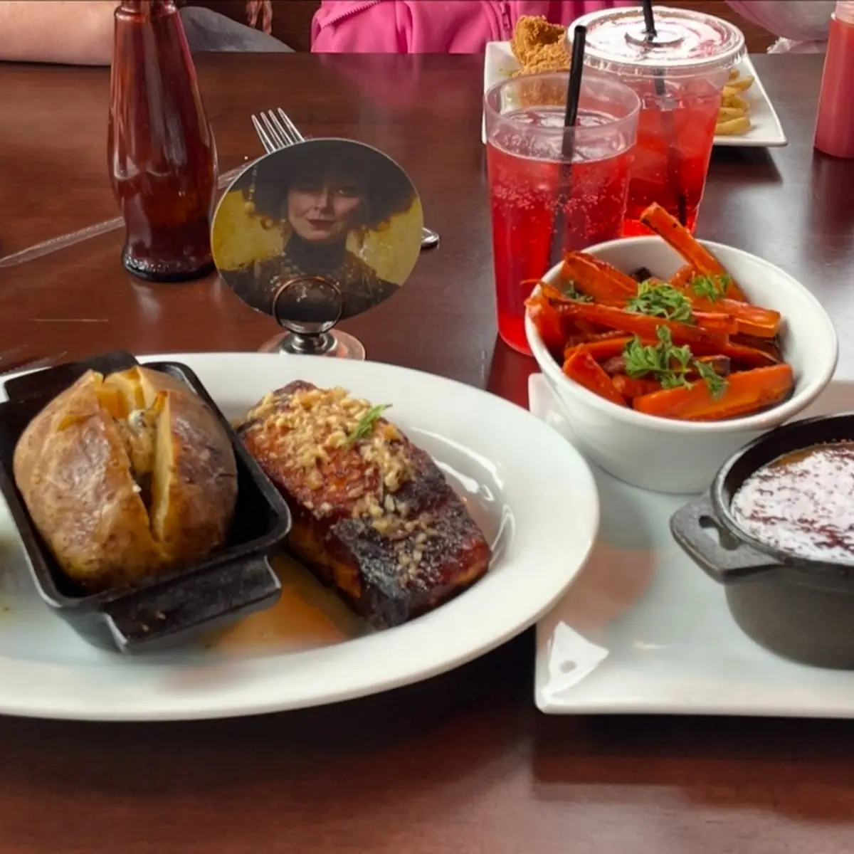 Vegetables and Baked Potato