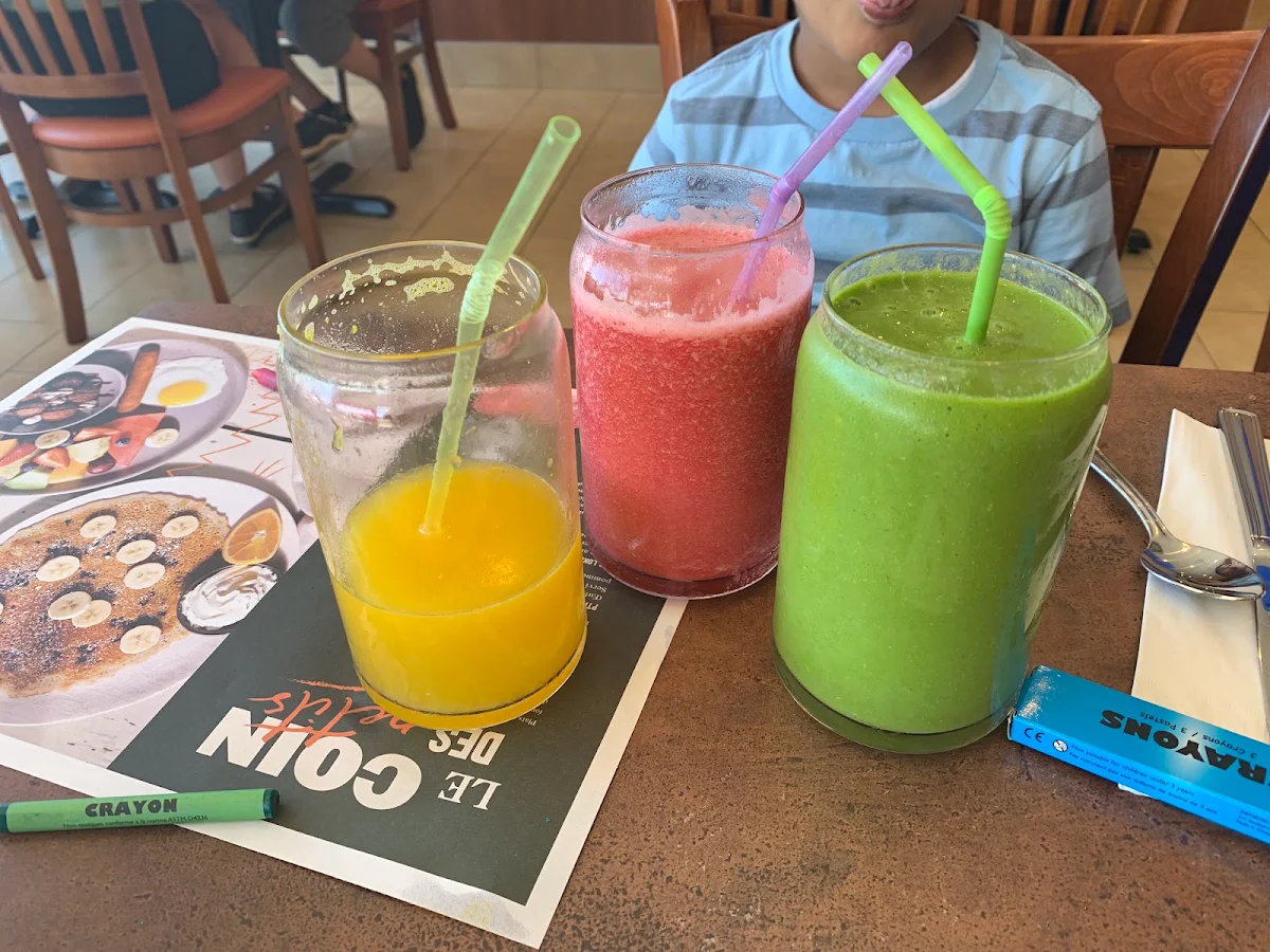 Smoothies and Fresh Squeezed Orange Juice