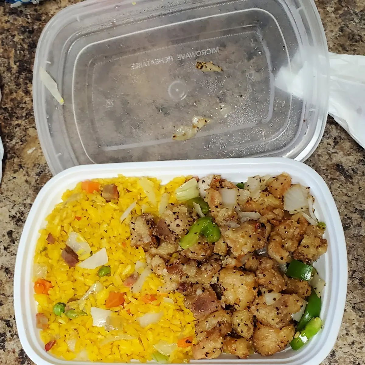Black Pepper Chicken Combo Plate