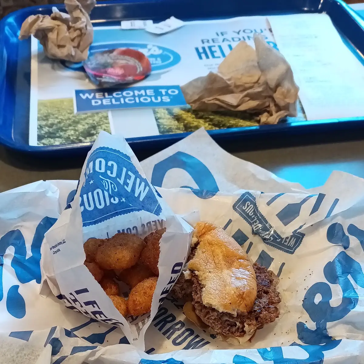 Double Mushroom Swiss Burger