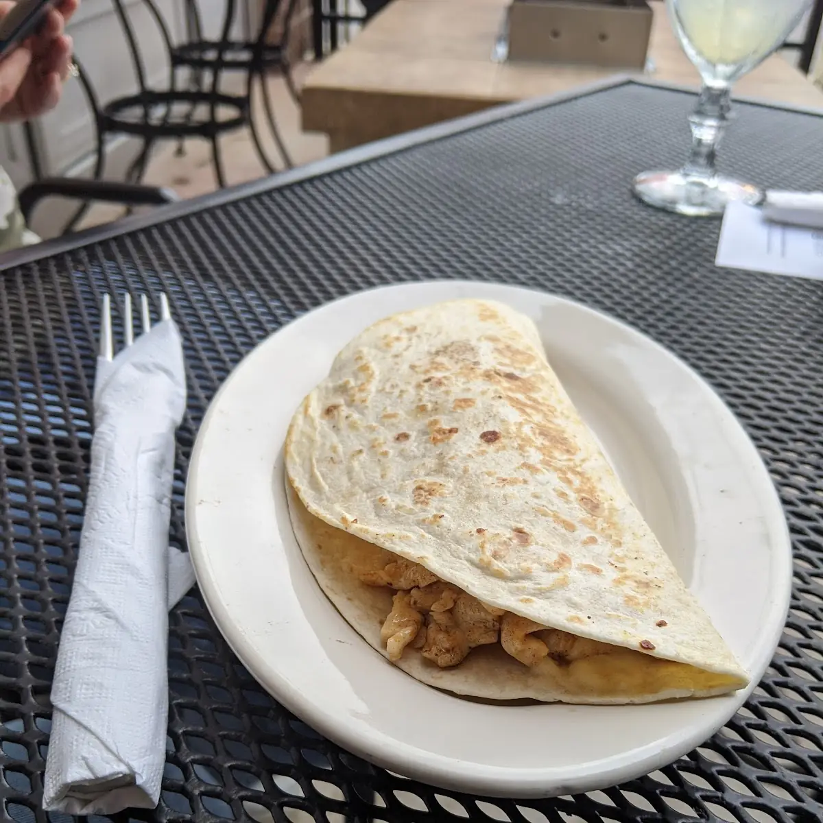 Chicken and Cheese Quesadilla