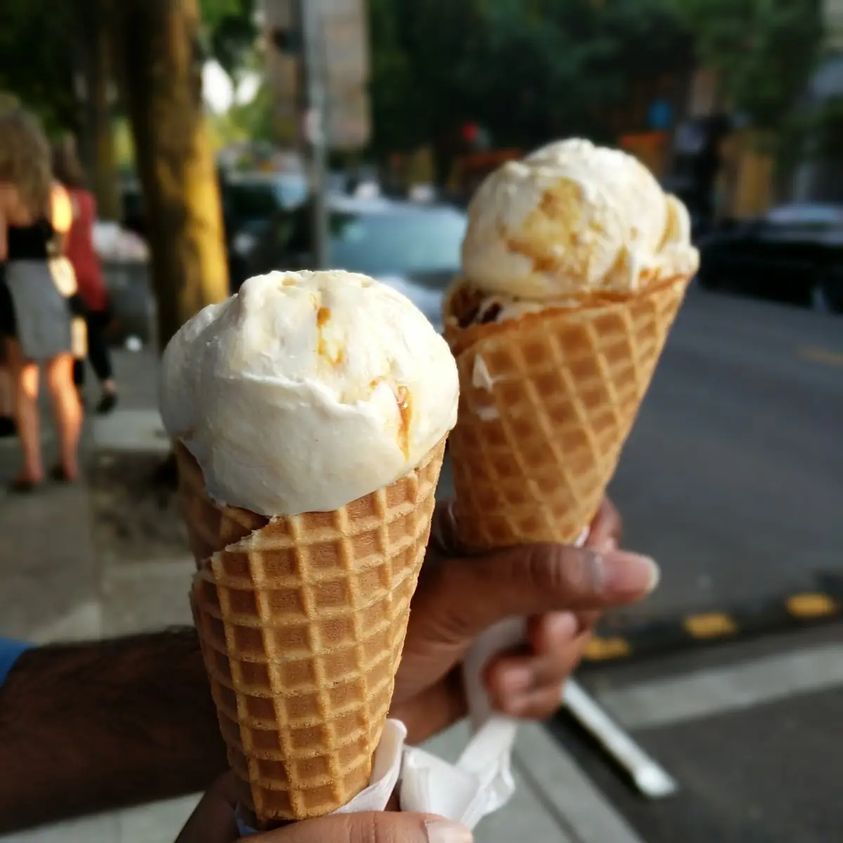 House Made Waffle Cone on the Side