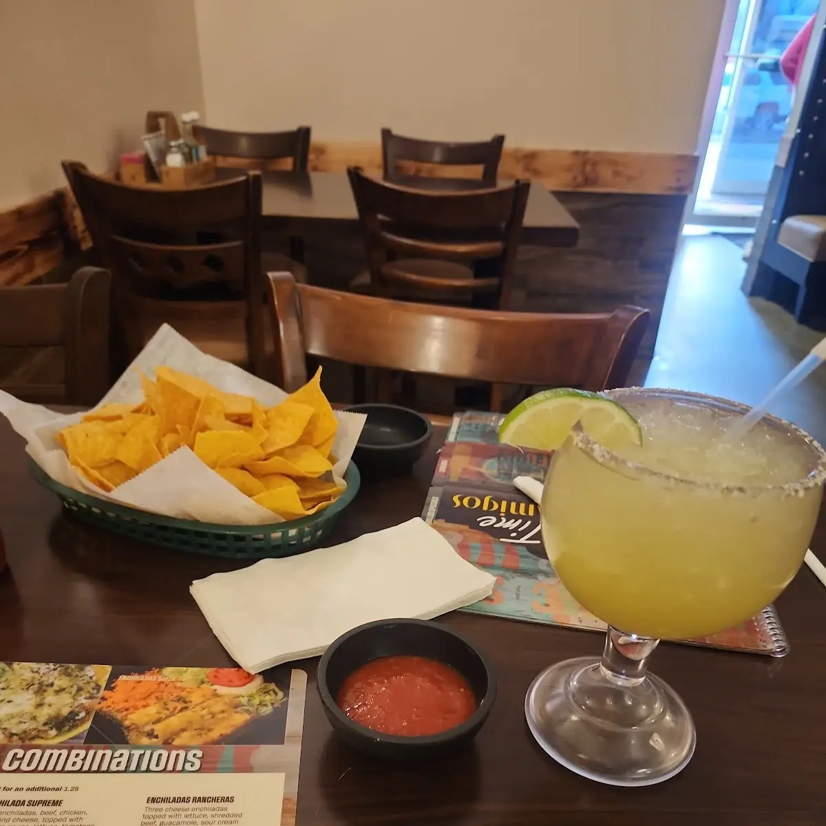 Margherita and Chips Salsa