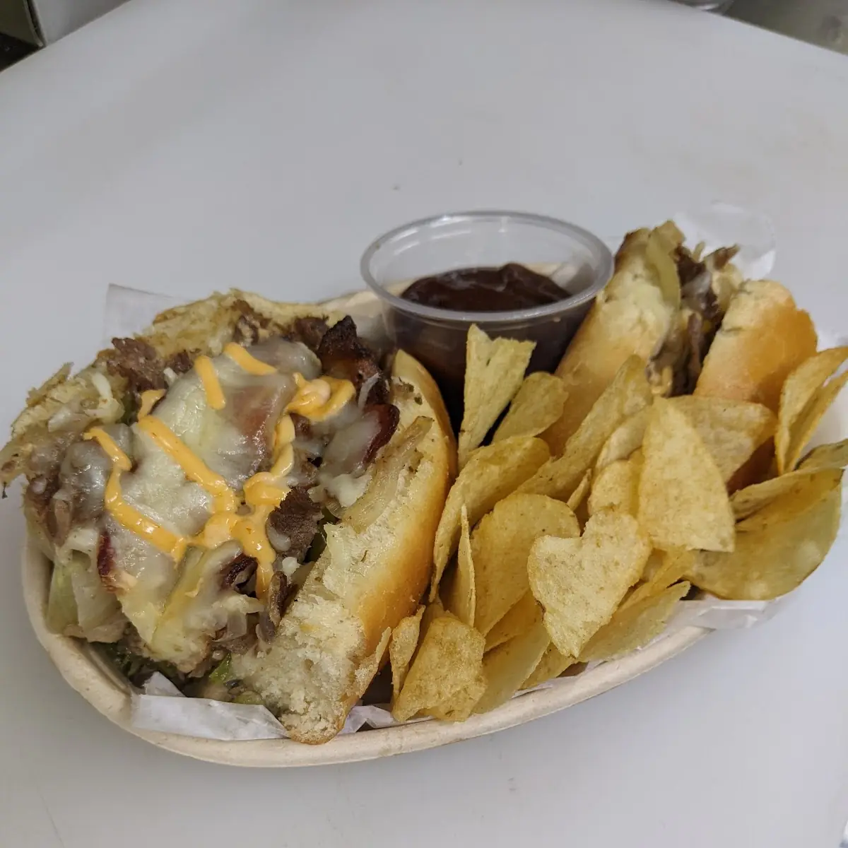Philly Cheese Steak Sandwich Platter