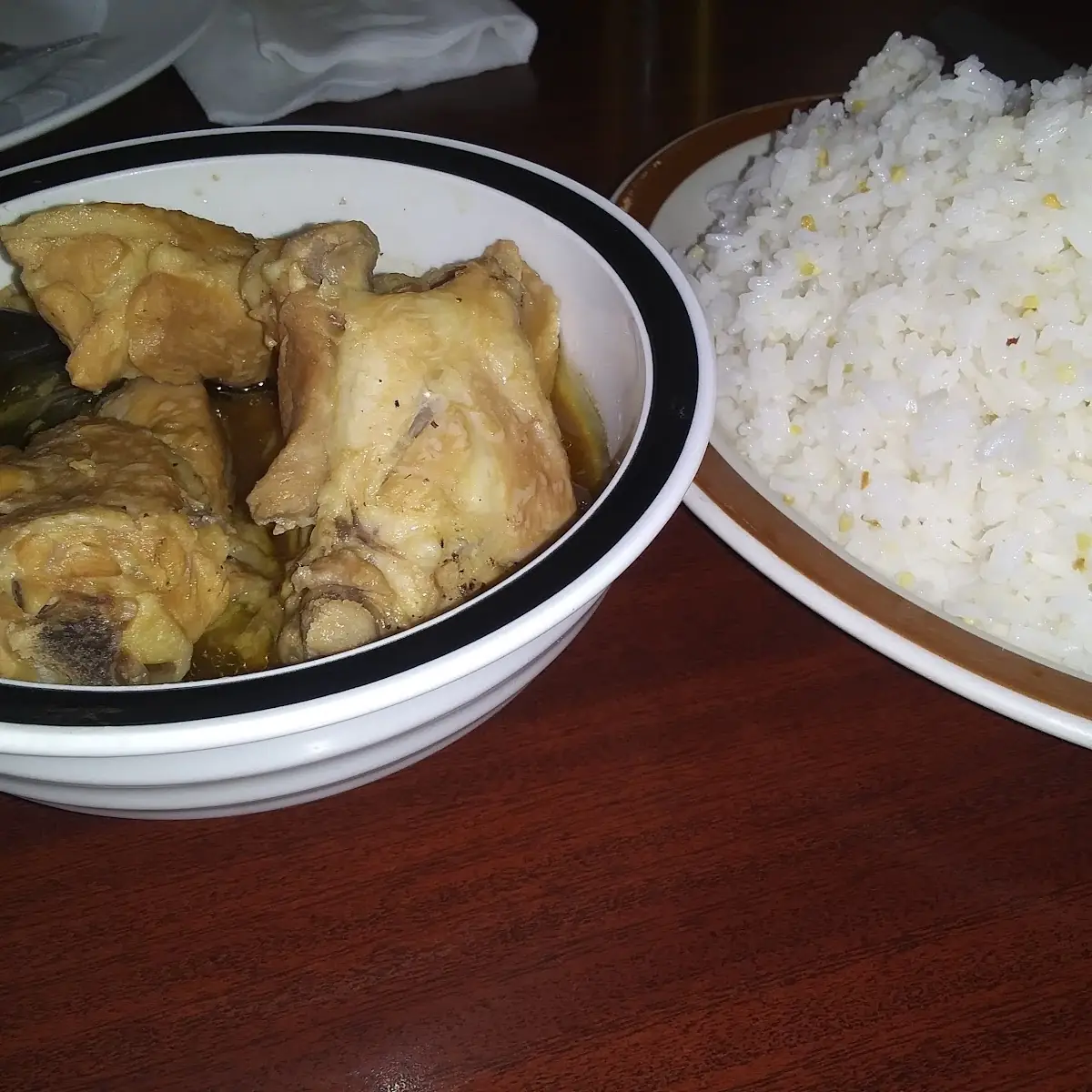 Chicken Adobo and Garlic Rice