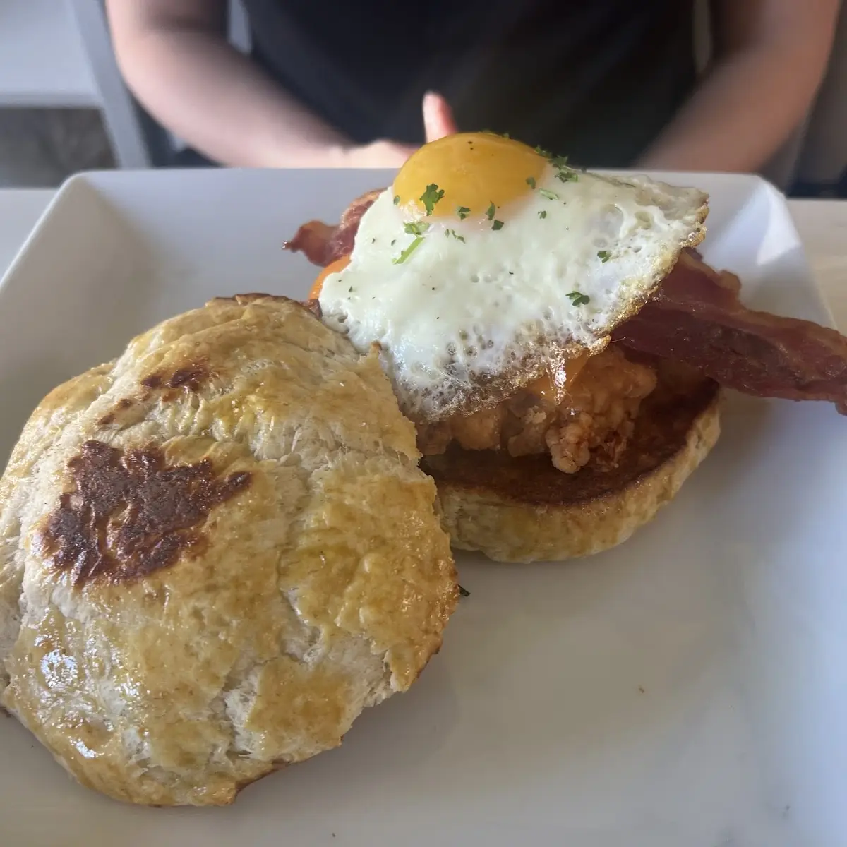 Chicken Biscuit Sando