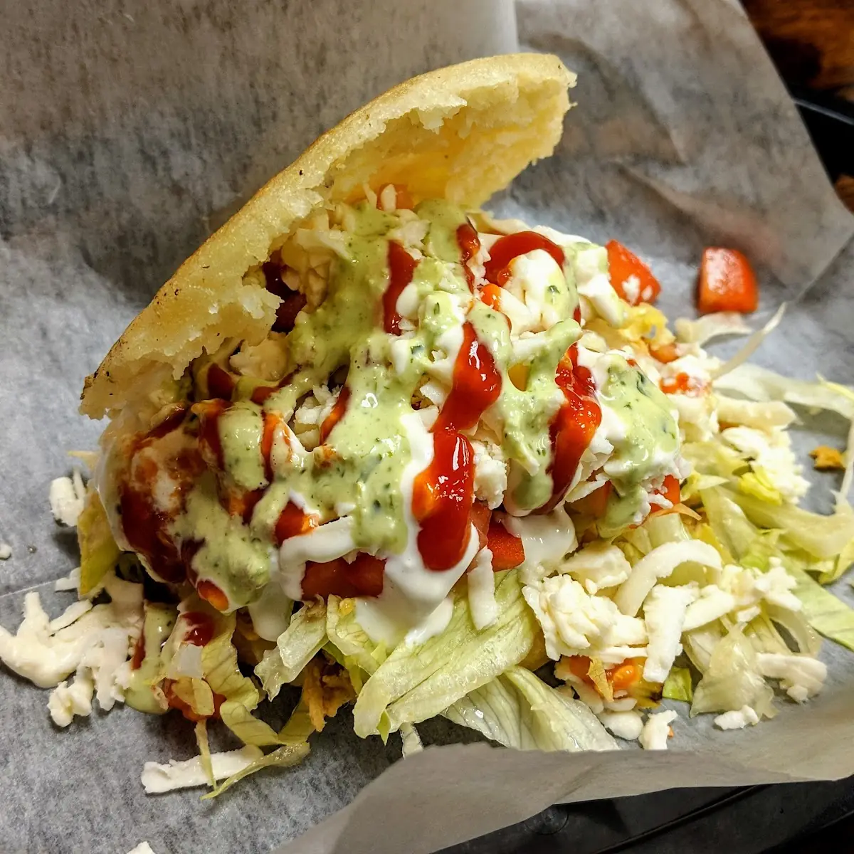 Chicken Arepa