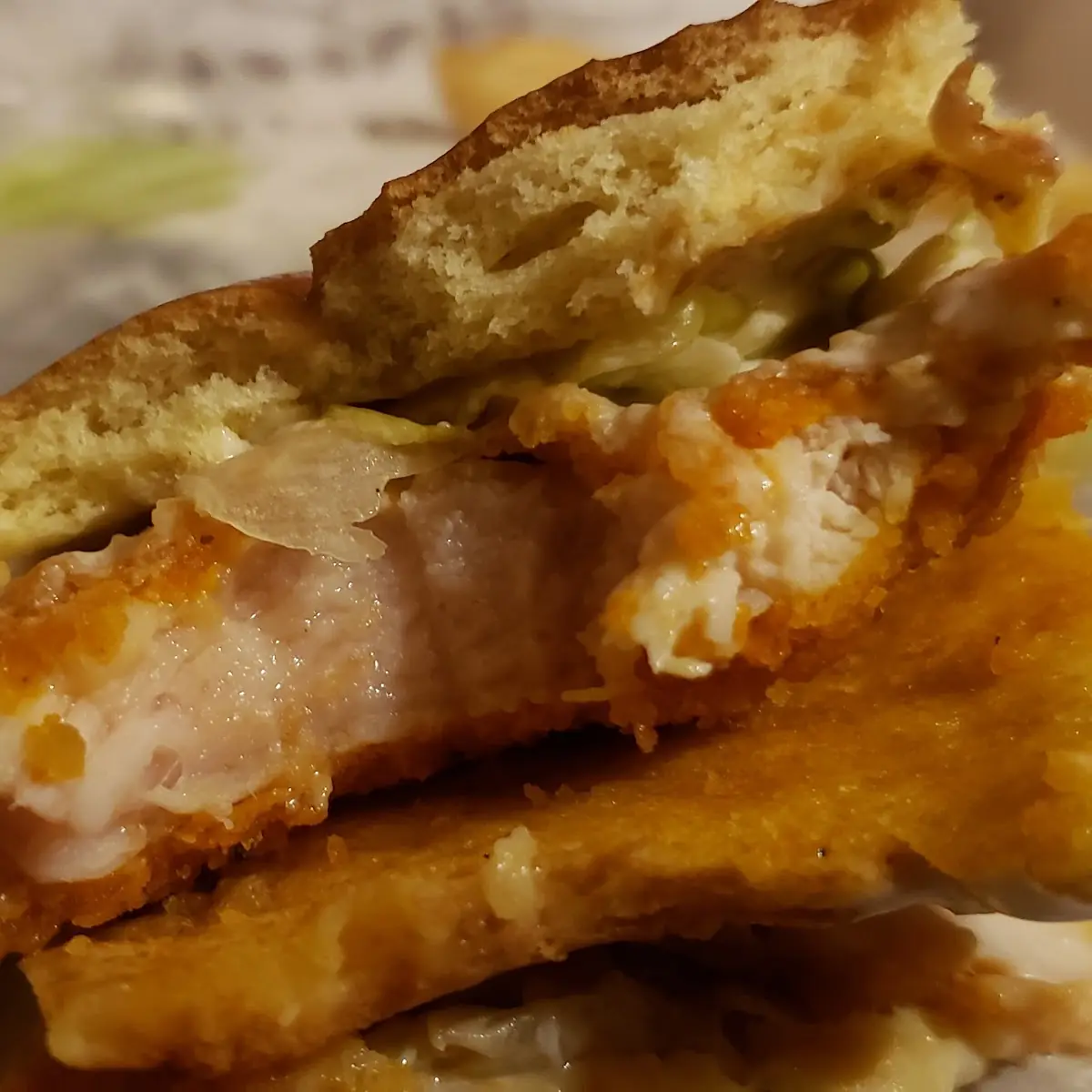 My Raw Chicken Sandwich