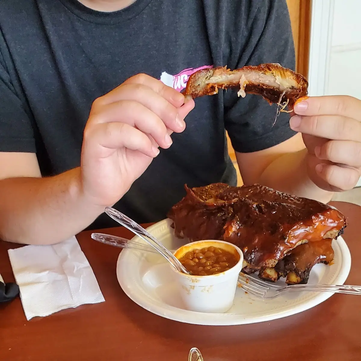 1/2 Slab of BBQ Baby Back Ribs