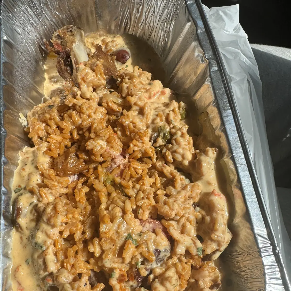 Smoked Turkey Leg Stuffed with Crawfish & Shrimp