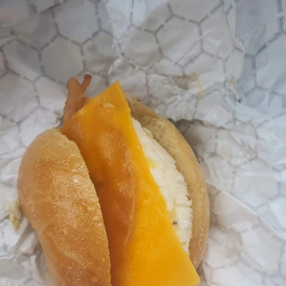Bacon Egg and Cheese Bagel Sandwich