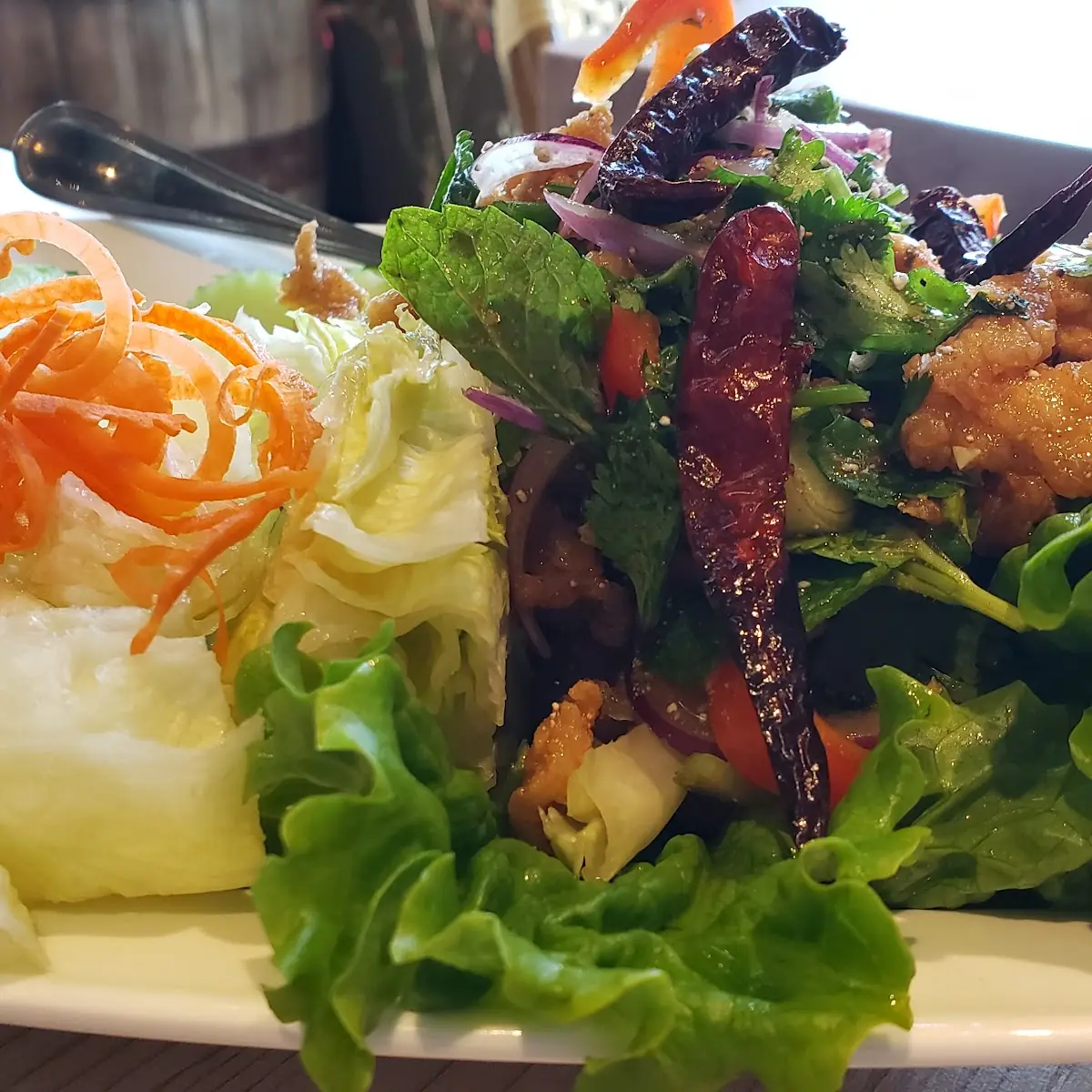 Fried Chicken Larb