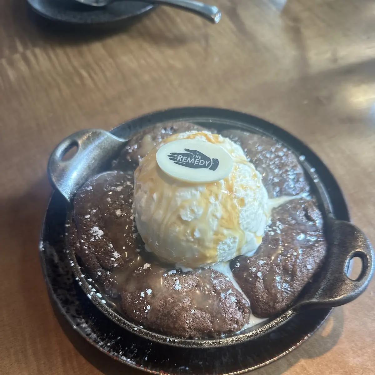 Skillet Cookie with Vanilla Ice Cream