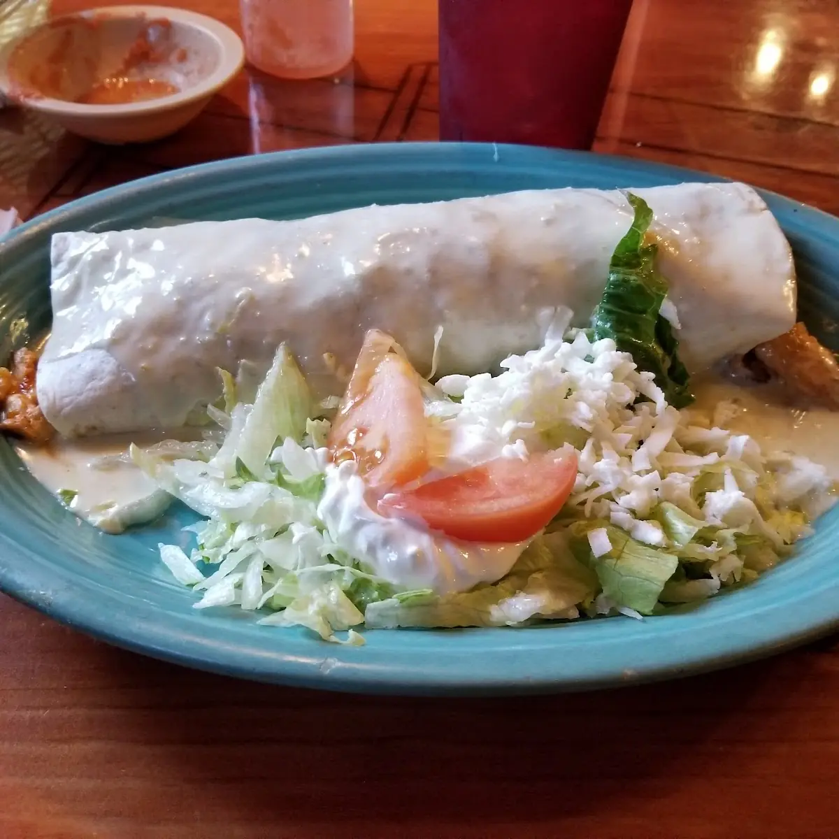 Lunch Special 6 Cheese Quesadilla and Beef Burrito