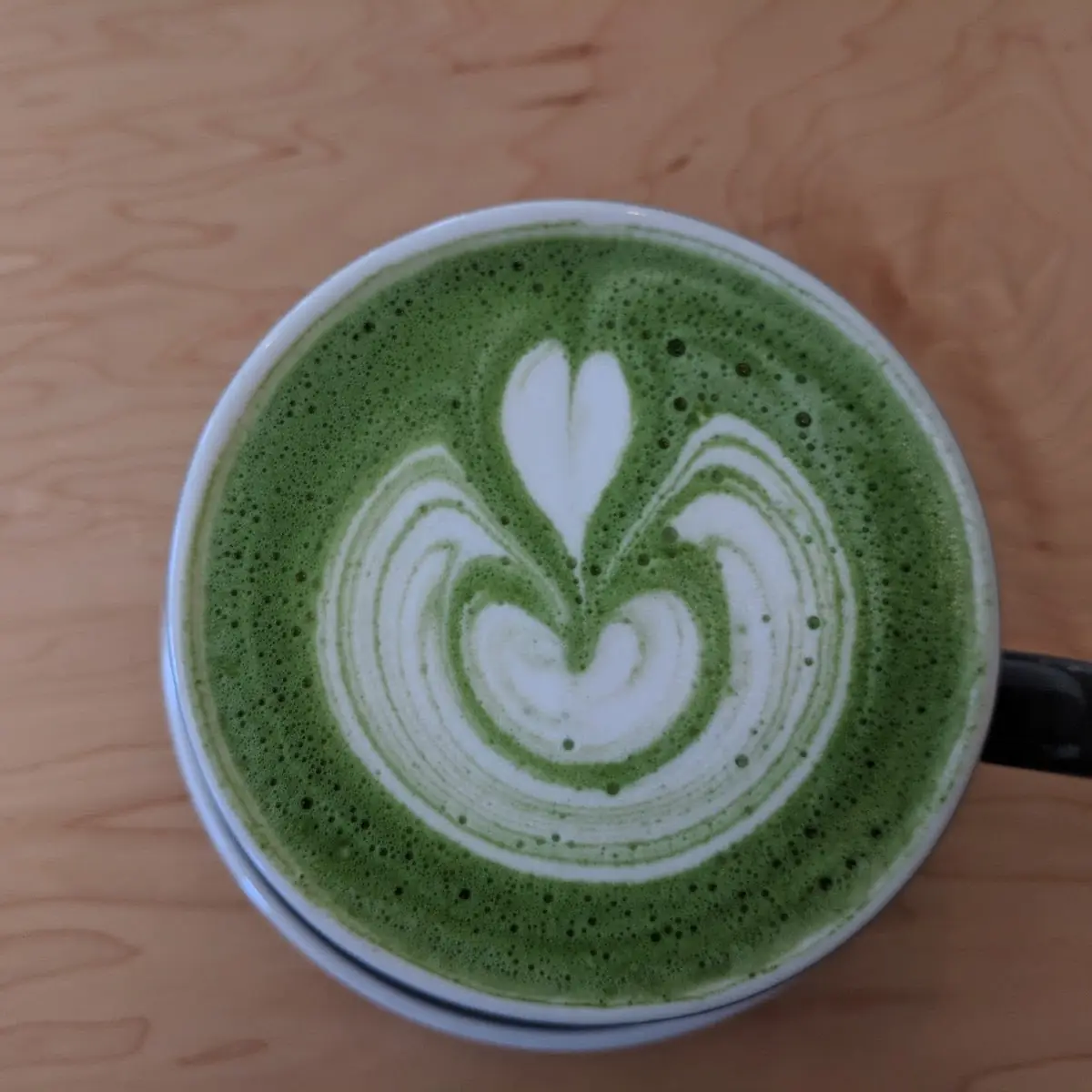 Cream Latte and Green Matcha Latte