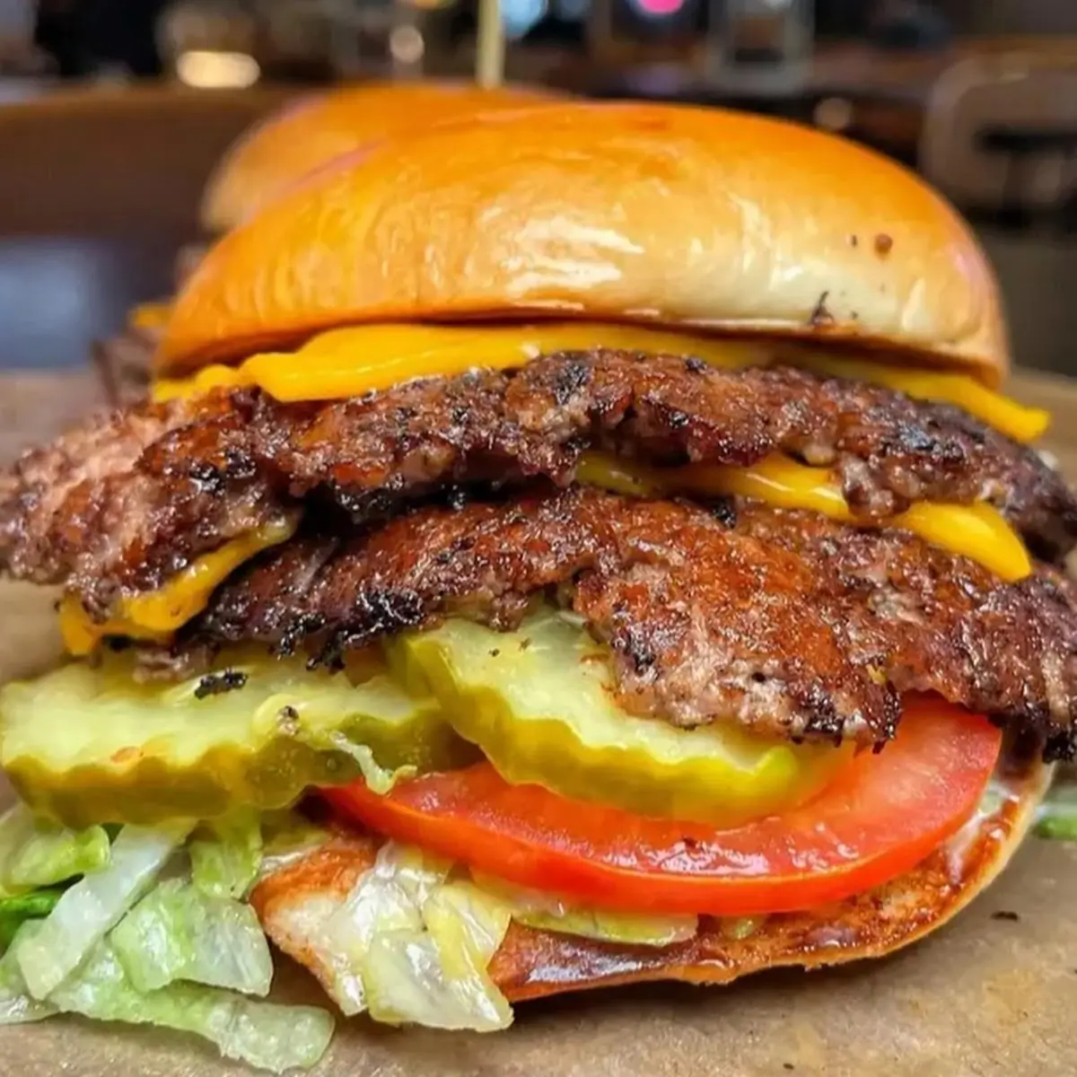 All-American Double Cheeseburger