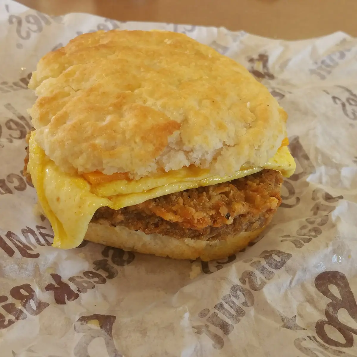 Chicken Egg and Cheese Sandwich