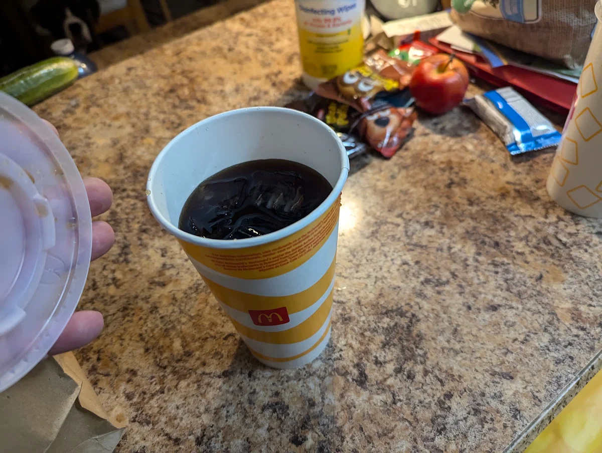 Coke Zero Half Empty, McDonald's