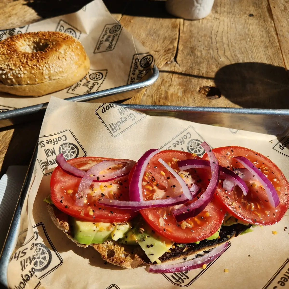 Avacado Toast with Tomato and Red Onion