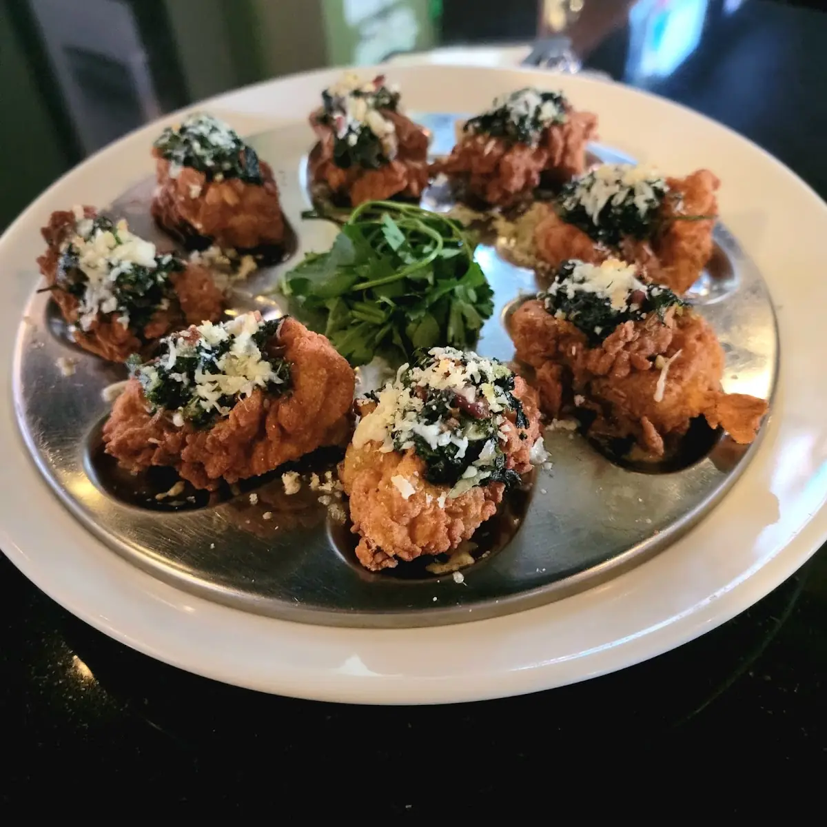 Fried Oyster Rockefeller