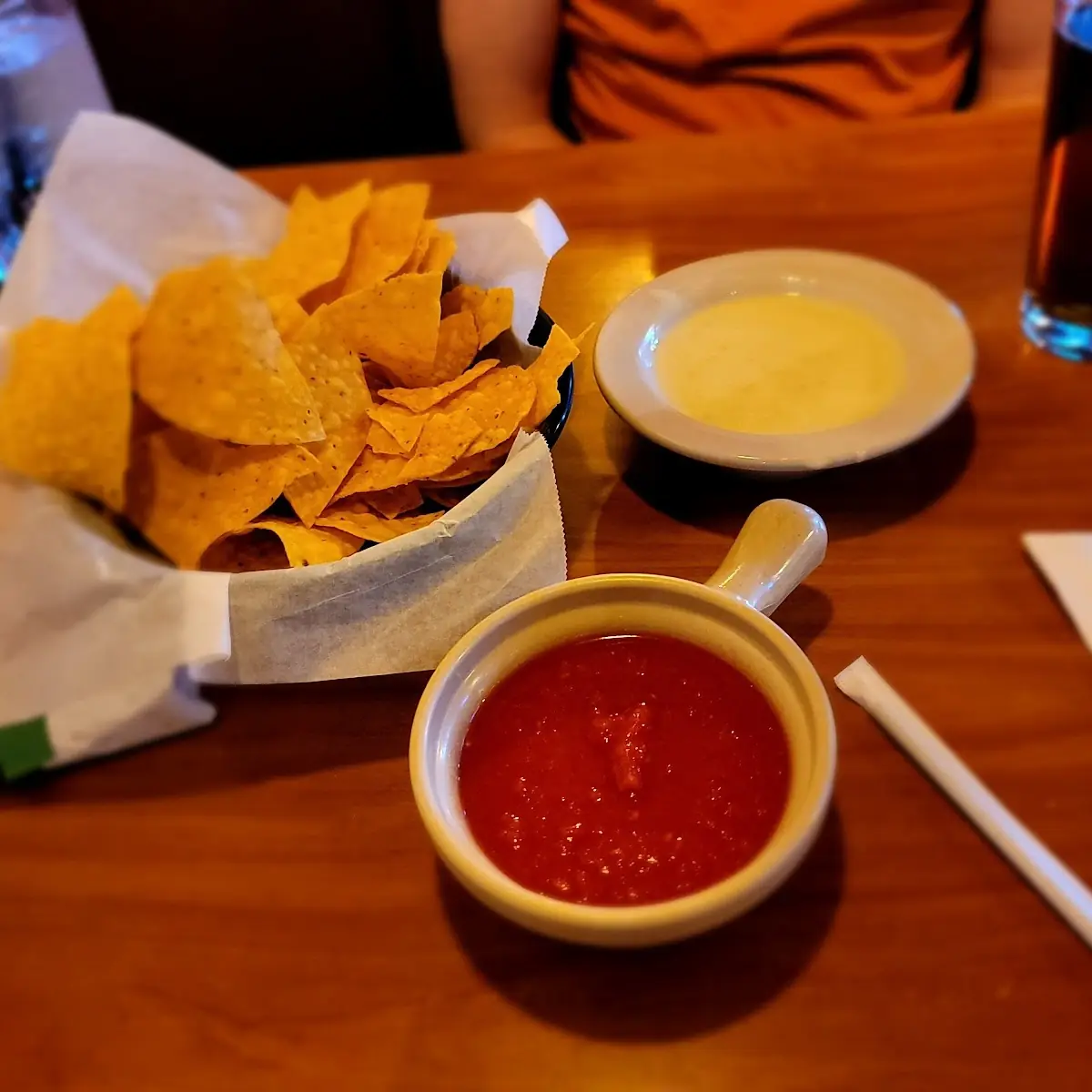 Cheese Dip and Salsa