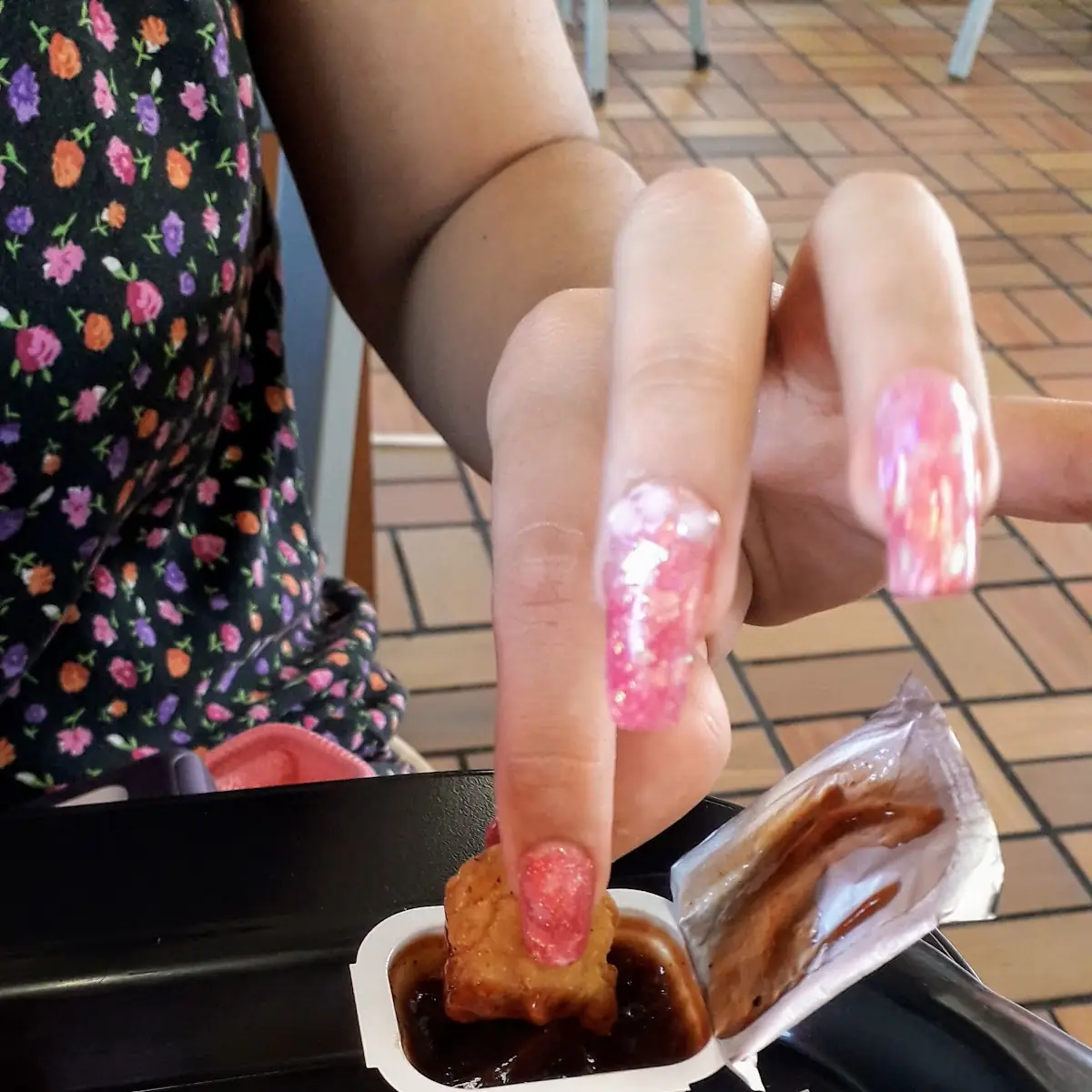 Nuggets Con Salsa BBQ Chicken