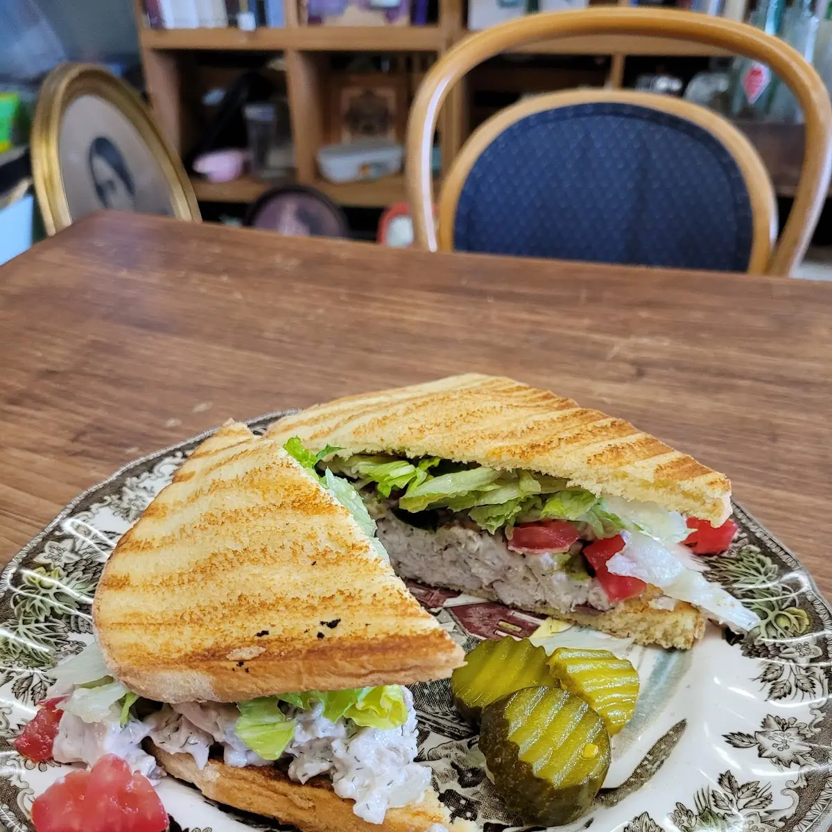 Chicken Salad on Toasted Potato Bread