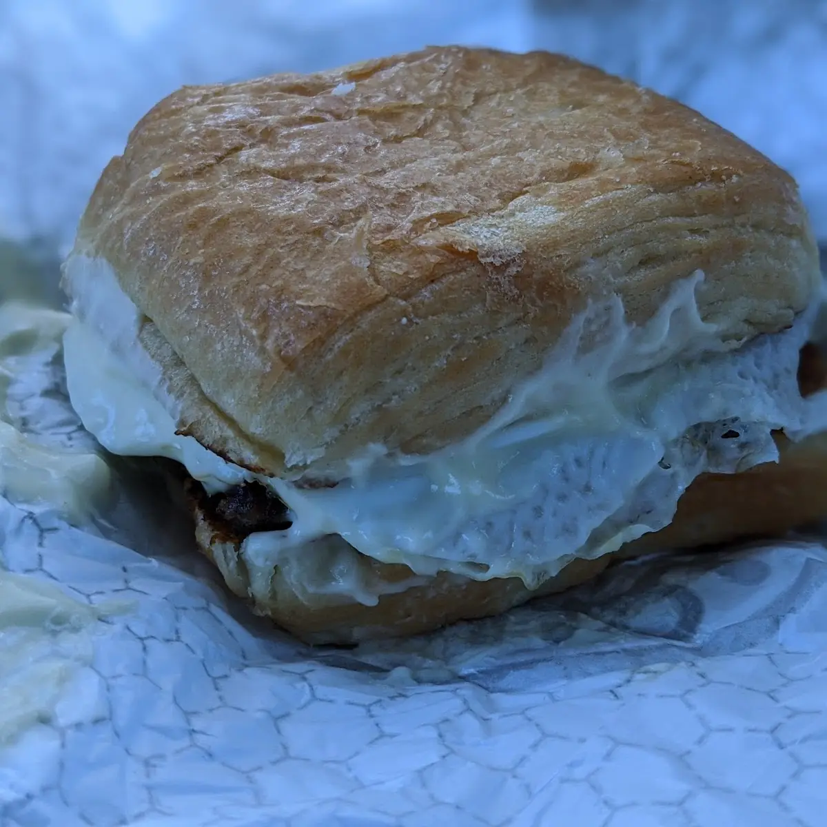 Sausage Egg & Cheese Croissant Sandwich
