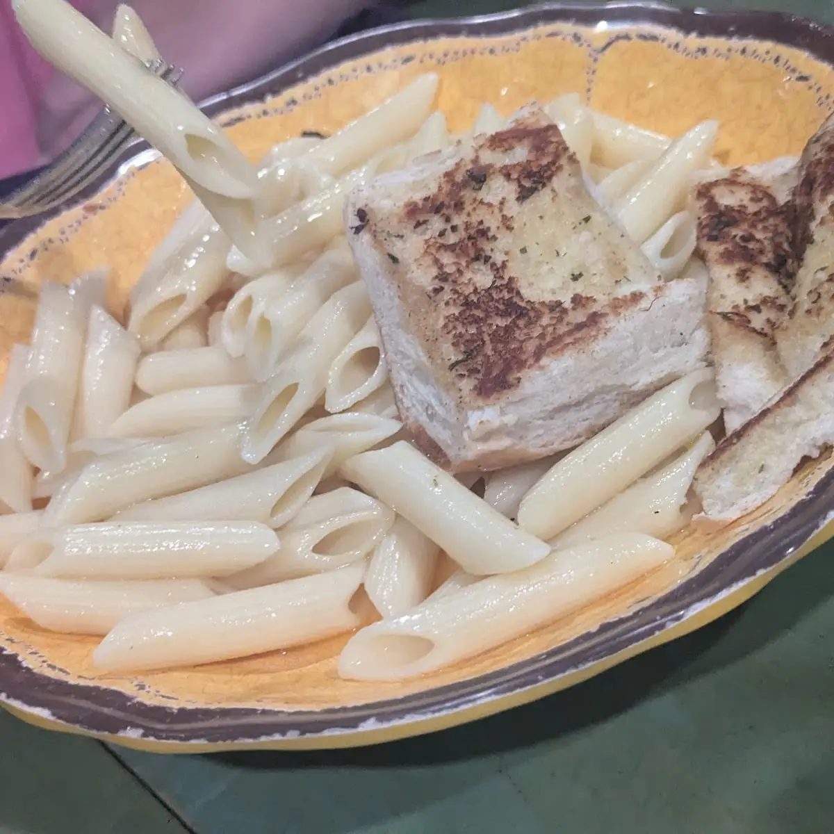 Penne Alfredo with Garlic Bread - No Additional Sides