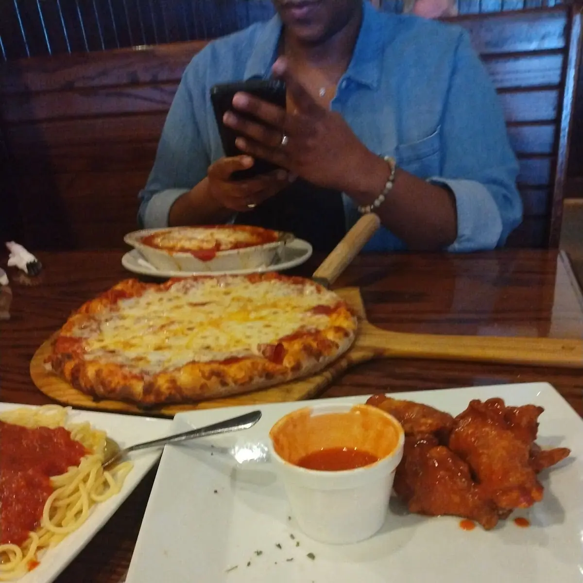 Buffalo Wings Meatballs and Spaghetti